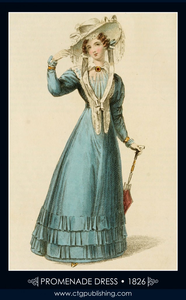 Promenade Dress circa 1826 - London Fashion Designs