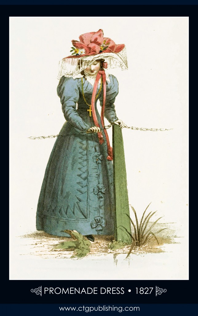 Promenade Dress circa 1827 - London Fashion Designs