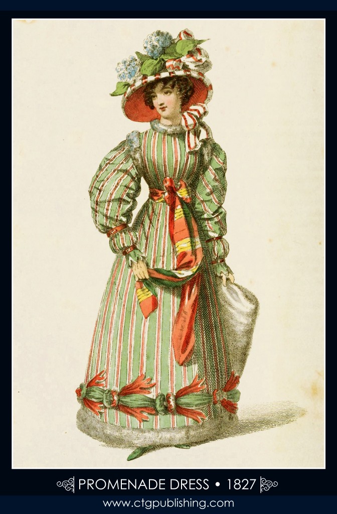 Promenade Dress circa 1827 - London Fashion Designs