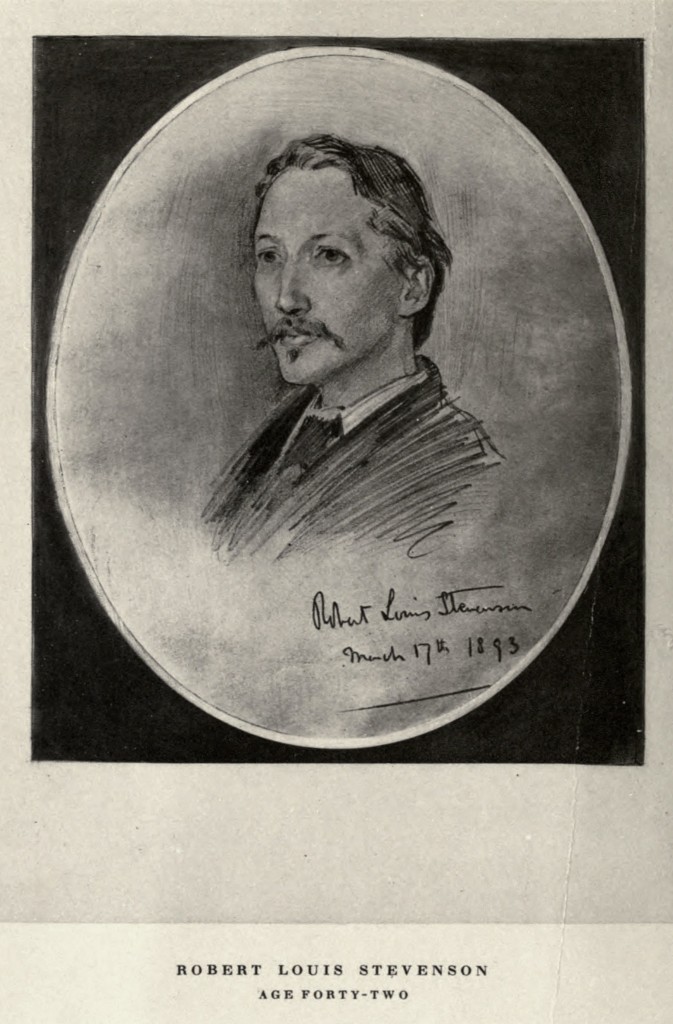 Portrait of Robert Louis Stevenson Age 42