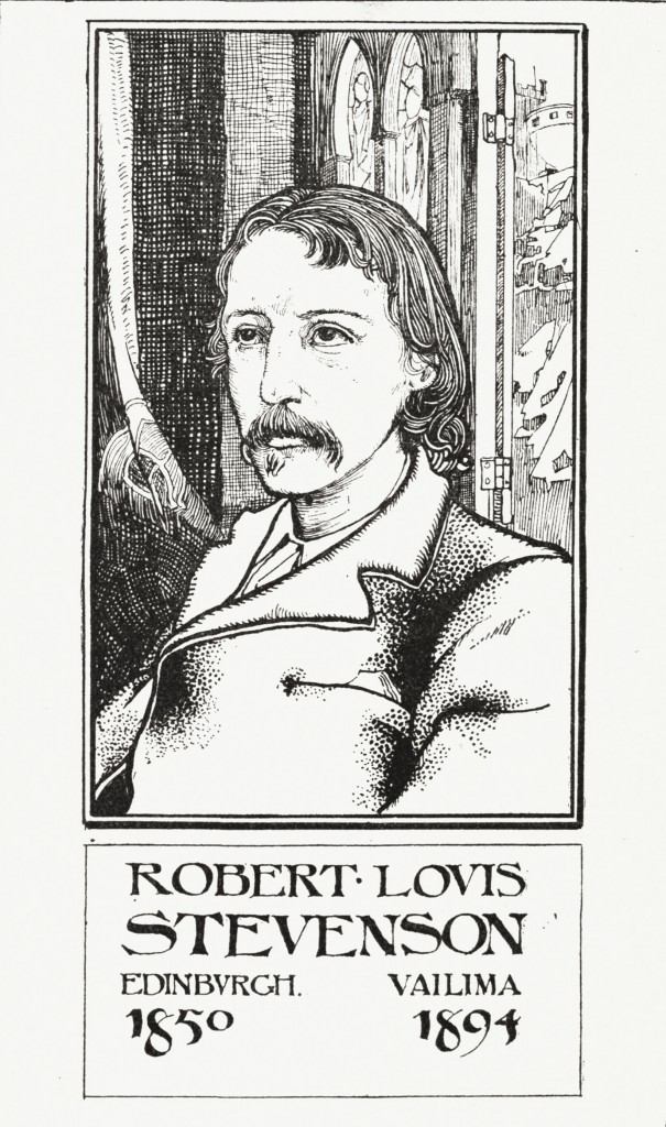 Robert Louis Stevenson Portrait by Charles Robinson circa 1895