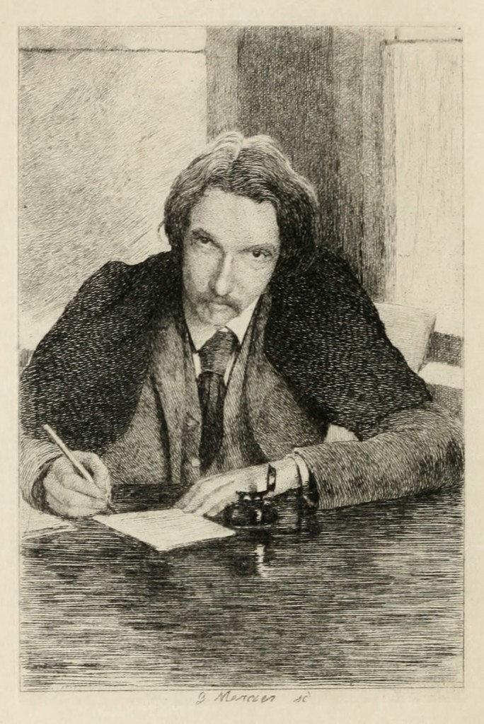 Portrait of Robert Louis Stevenson Writing