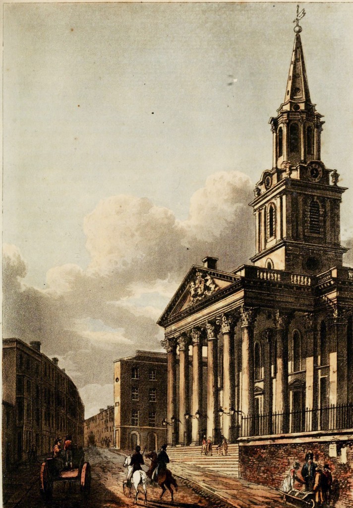 St. Martin in the Fields, London circa 1815