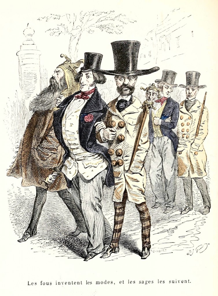 The Mad Create Fashion and the Wise Follow - Cartoon by J.J. Grandville
