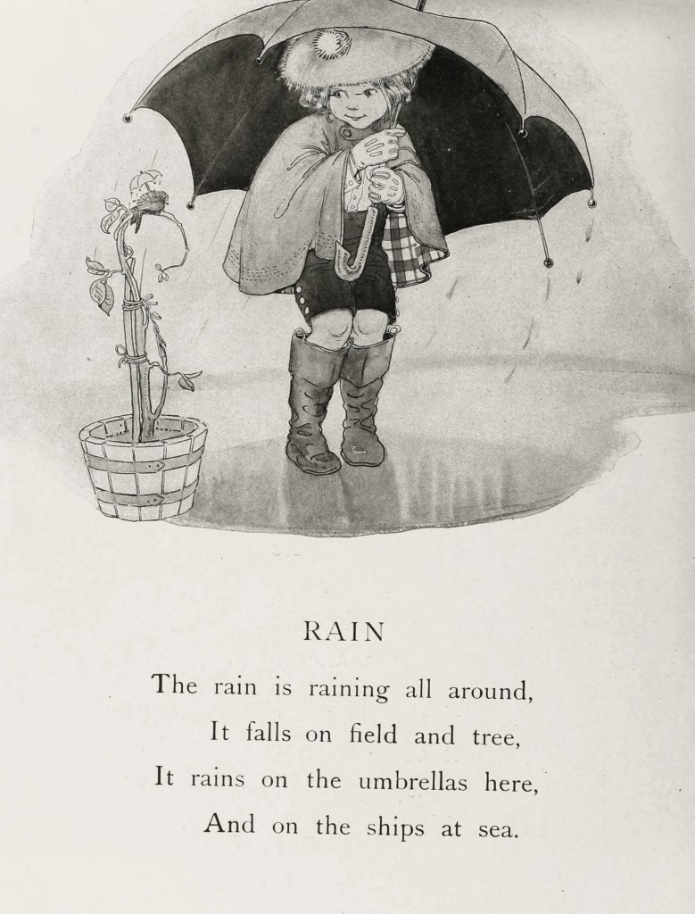 The Rain - Illustration by Mary Ruth Hallock