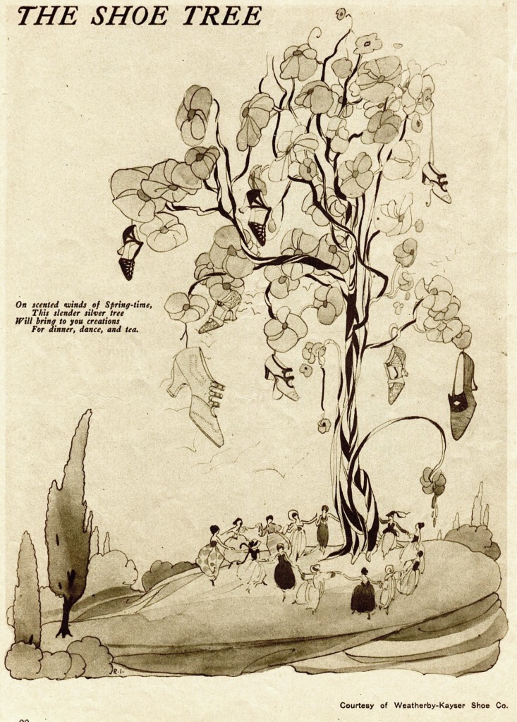 The Shoe Tree Ad by Weatherby-Kayser Shoe Co circa 1922