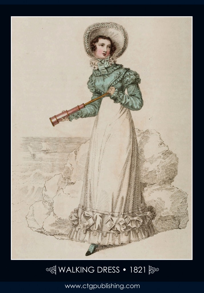 Walking Dress circa 1821 - London Fashion Designs