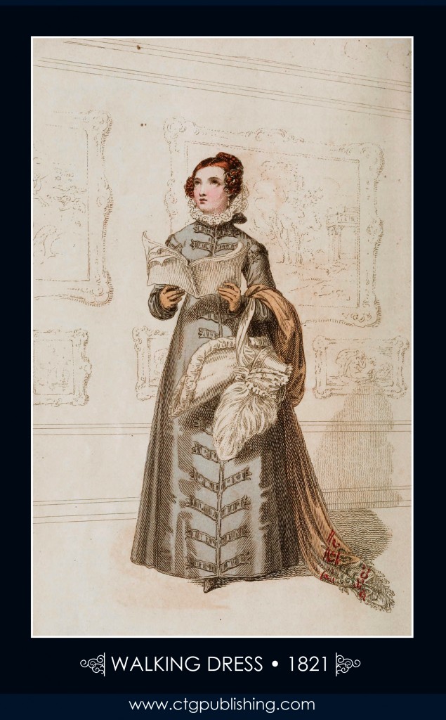 Walking Dress circa 1821 - London Fashion Designs