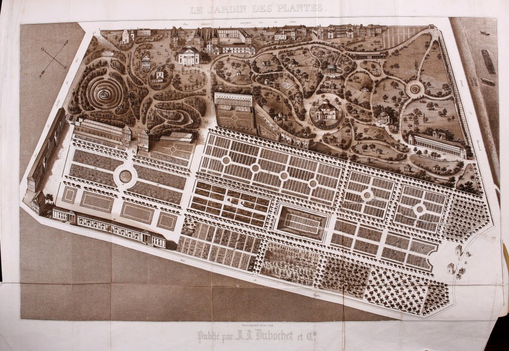 Jardin des Plantes Map circa 1842