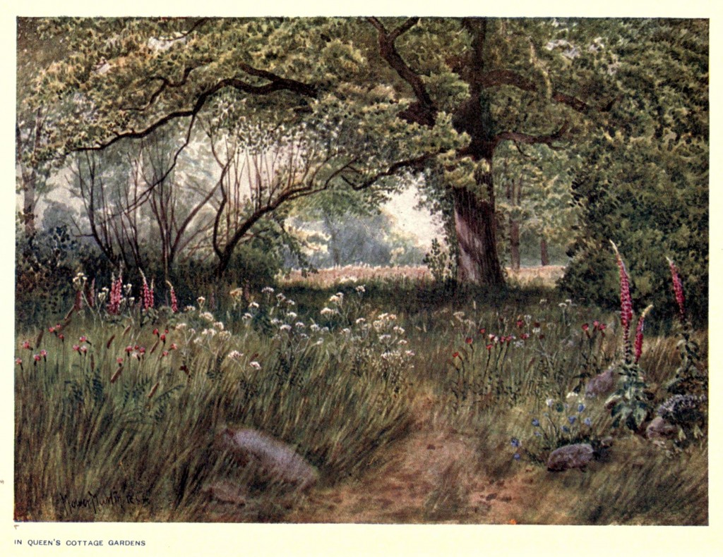 Queen's Garden at the Royal Botanic Gardens, Kew Circa 1908 By T Mower Martin