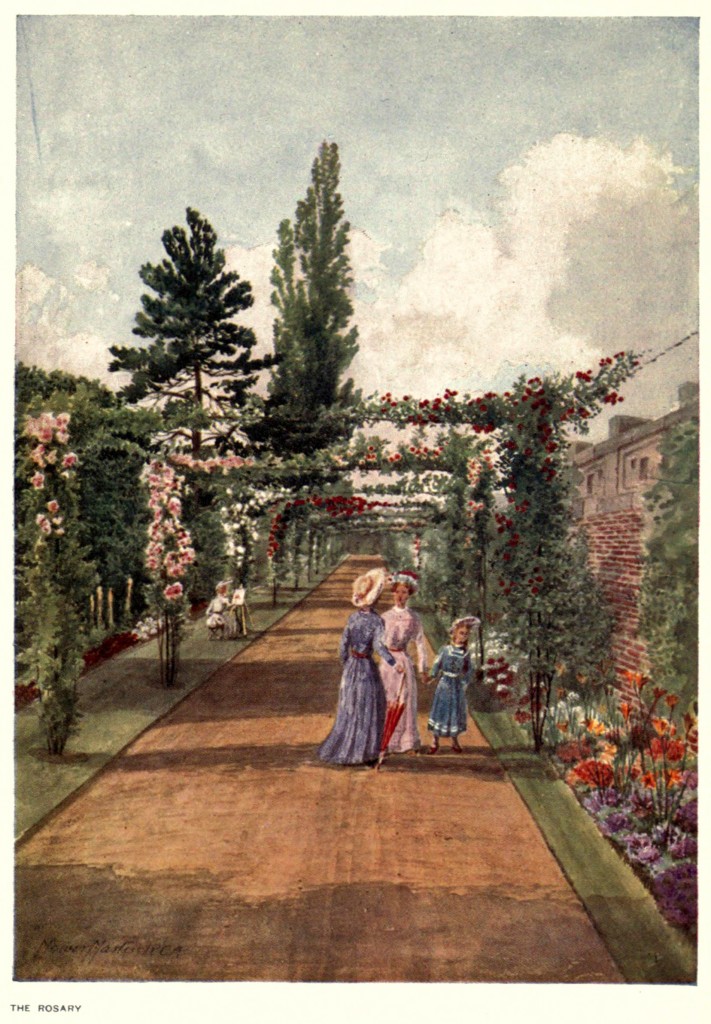 Rose Garden at the Royal Botanic Gardens, Kew Circa 1908 By T Mower Martin