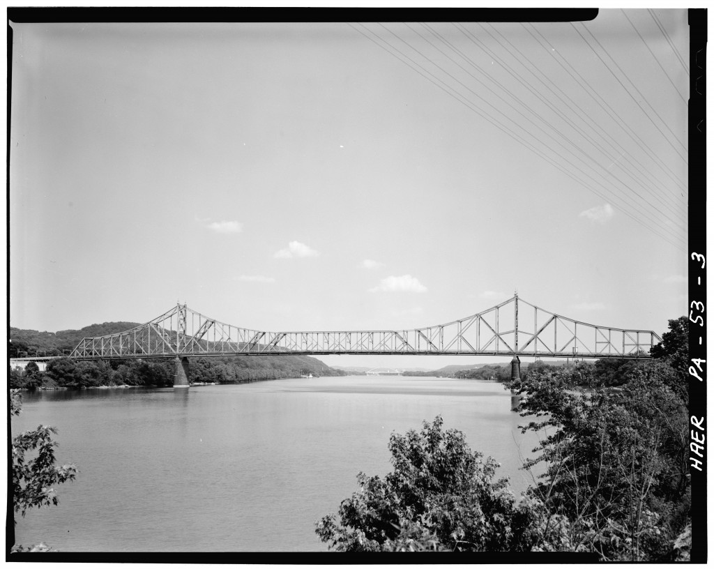 Sewickley Bridge No 1 - 1911 to 1980 - Old Photograph