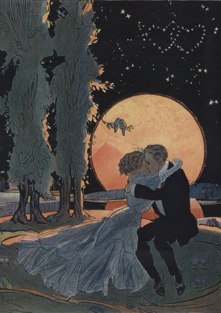Man, Woman and the Moon - Puck Magazine - June 1, 1910