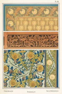 Maurice Pillard Verneuil Art Nouveau Illustration: Dandelion - Pissenlit - Lowenzahn