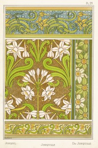 Maurice Pillard Verneuil Art Nouveau Illustration: Jonquil - Jonquille