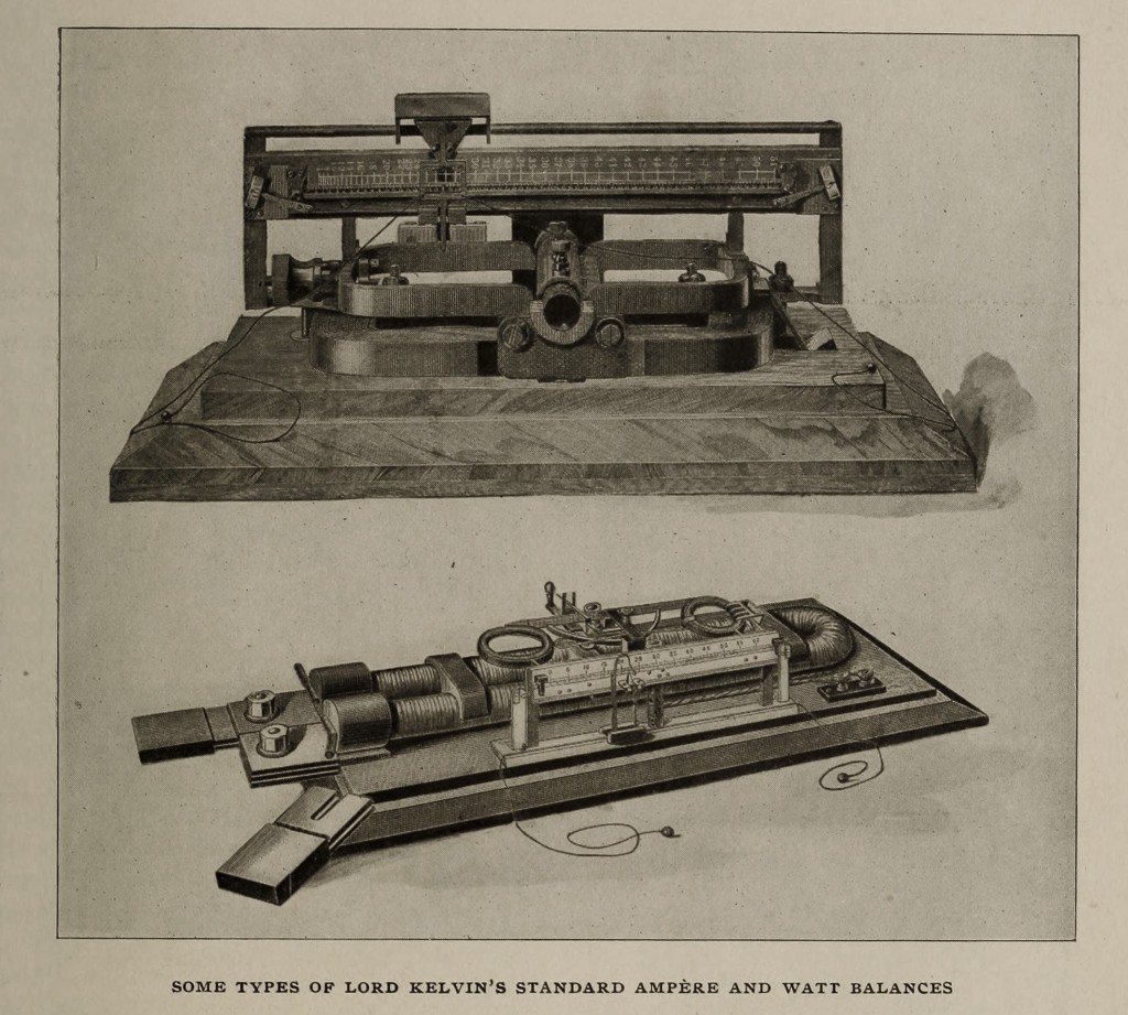 Lord Kelvin Ampere Watt Balances from Cassier's 1899 No 2