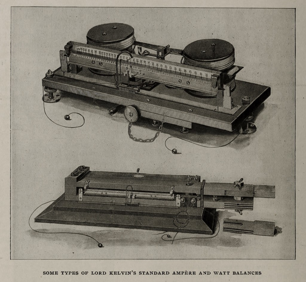 Lord Kelvin Ampere Watt Balances from Cassier's 1899