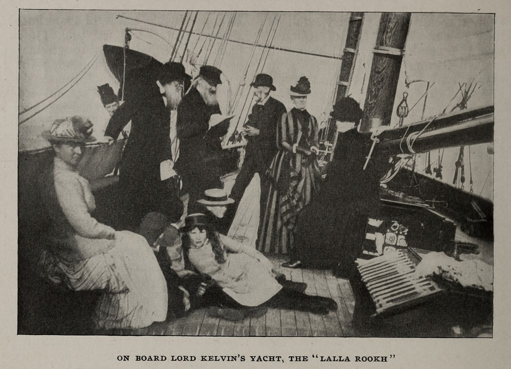 Lord Kelvin on the Yacht Lalla Rookh from Cassier's 1899