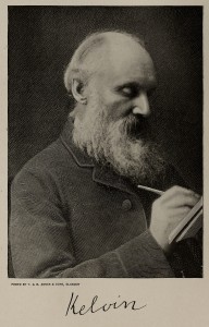 Lord Kelvin Writing Portrait from Cassier's 1899