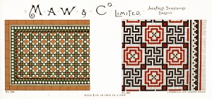 Maw and Co. Tile Design No 12 circa 1890-1900