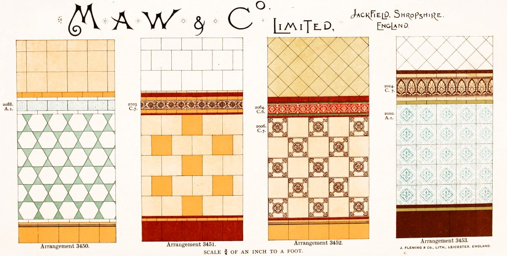 Maw and Co. Tile Design No 15 circa 1890-1900