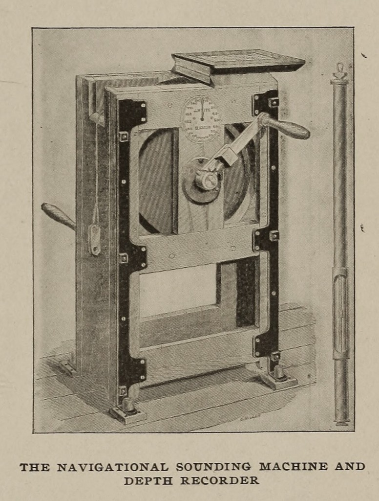 Navigational Sounding Machine and Depth Recorder from Cassier's 1899