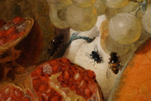 Jan van Os Oil Still Life Painting with Fruit Insects and a Ratdated 1769 Image 11
